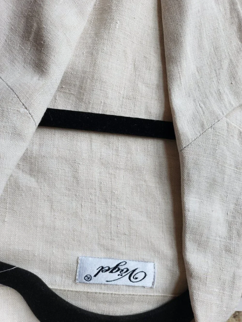 Vintage Minimalist 100% Linen Blazer Quite Luxury Coastal Grandma Neutral Beige